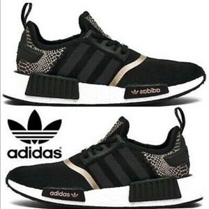 Brand NEW Adidas Black and Rose Gold Women's NMD R1 Casual Sneakers size 6.5